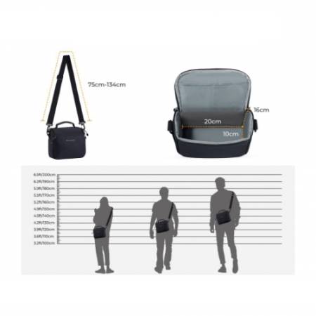 K&F Concept KF4428 Camera Sling Bag 5 l - torba fotograficzna typu sling - wymiary
